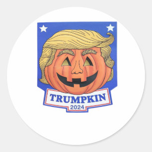 Trumpkin Classic - Funny Halloween Zitat Runder Aufkleber