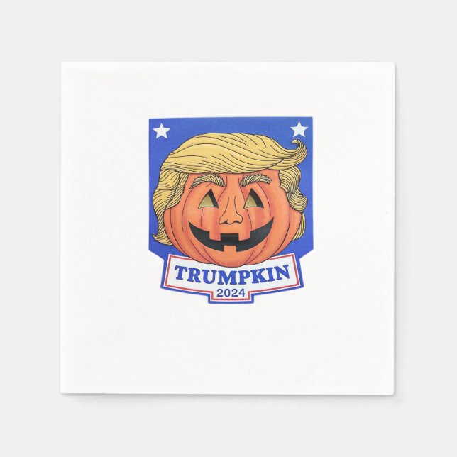 Trumpkin Classic - Funny Halloween Zitat Serviette (Vorderseite)