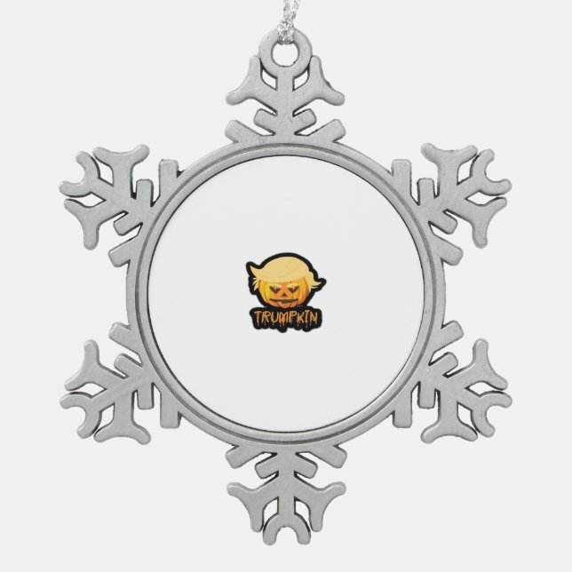 Trumpkin Classic - Retro Costume Slogan Schneeflocken Zinn-Ornament (Vorderseite)