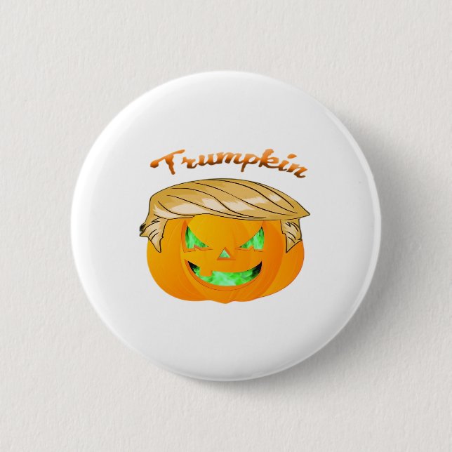 Trumpkin Classic - Sloth in einem MAGA-Hut Button (Vorderseite)