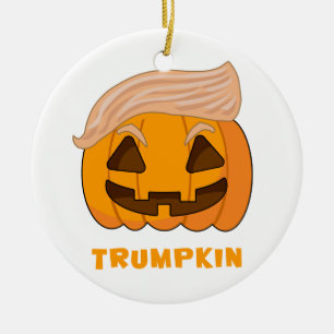 Trumpkin Donald Trump Kürbis Keramikornament