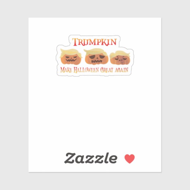 Trumpkin Funny Design Aufkleber (Blatt)