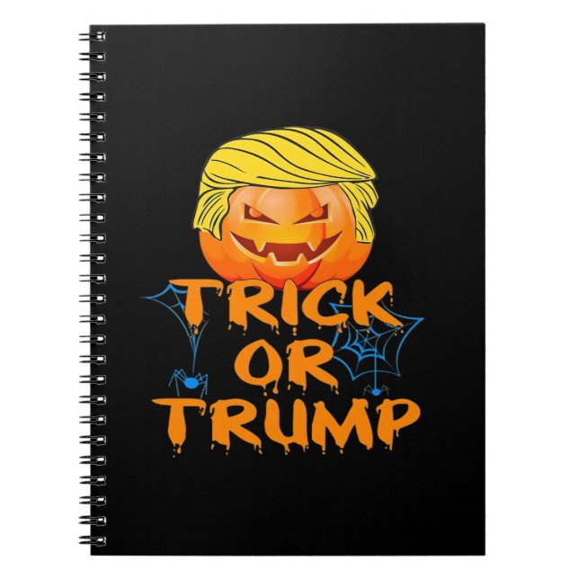 Trumpkin Funny Design zu Halloween Notizblock (Vorderseite)
