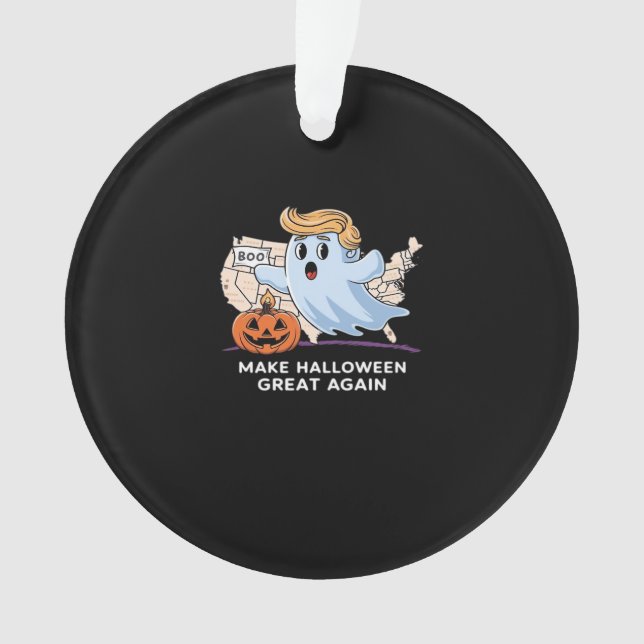 Trumpkin Funny Halloween Boo - Make Halloween Grea Ornament (Vorderseite)