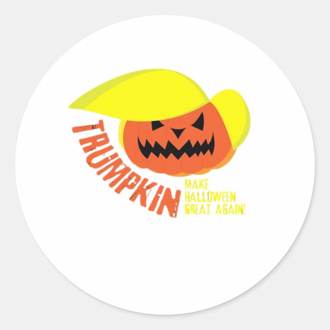 Trumpkin - Funny Mash Runder Aufkleber (Vorderseite)