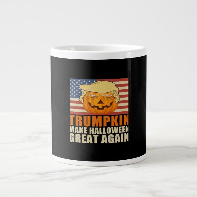 Trumpkin Halloween Funny Classic & Basic Design Jumbo-Tasse (Vorderseite)