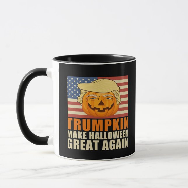 Trumpkin Halloween Funny Classic & Basic Design Tasse (Links)