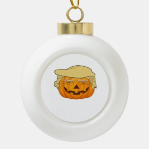 Trumpkin Halloween Funny Classic - Basic Fall Slot Keramik Kugel-Ornament