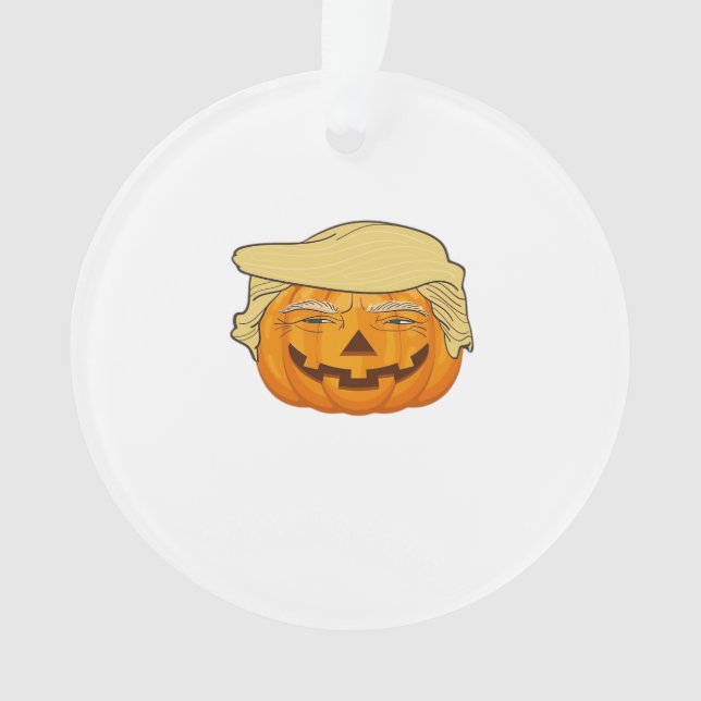 Trumpkin Halloween Funny Classic - Basic Fall Slot Ornament (Vorderseite)