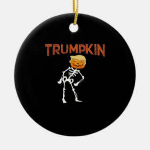 Trumpkin Halloween Funny Classic Keramik Ornament