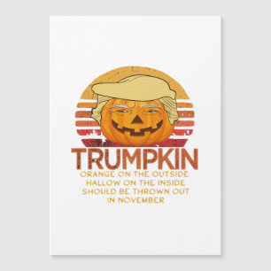 Trumpkin Halloween Funny Classic - Politischer Pum Magnetkarte