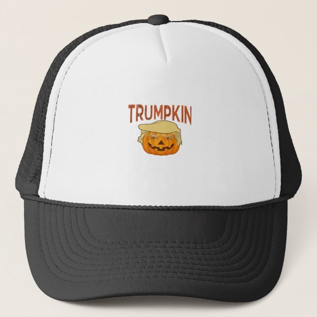 Trumpkin Halloween Funny Classic - Sloth Mask Desi Truckerkappe (Vorderseite)