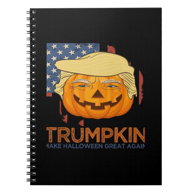 Trumpkin Halloween Funny Design Notizblock (Vorderseite)