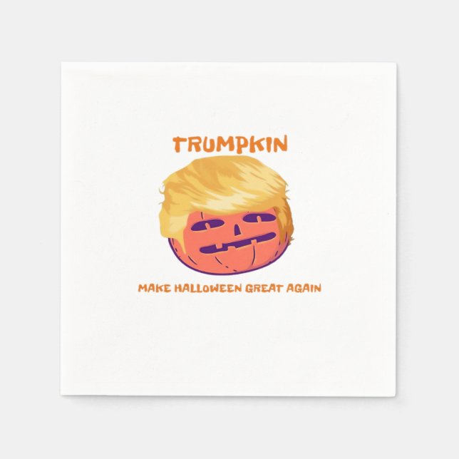 Trumpkin, Halloween immer wieder groß Serviette (Vorderseite)