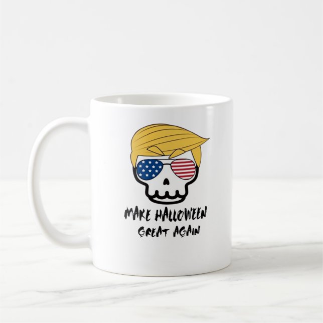 Trumpkin Halloween Make Halloween Great Again Funn Kaffeetasse (Links)