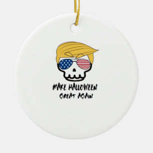 Trumpkin Halloween Make Halloween Great Again Funn Keramik Ornament