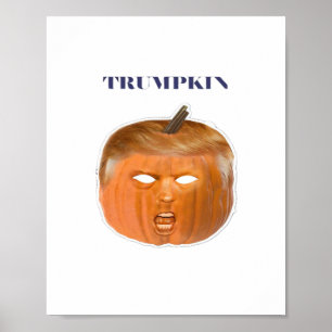 Trumpkin Halloween Mask Classic Poster