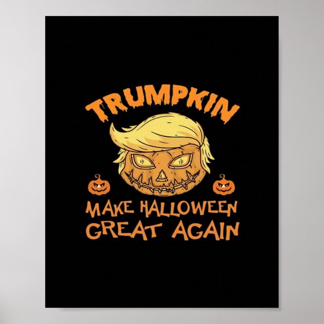 Trumpkin Halloween Pumpkin Poster (Vorne)