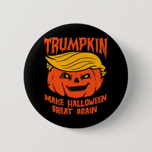 Trumpkin Halloween Pumpkin-Wahl Button