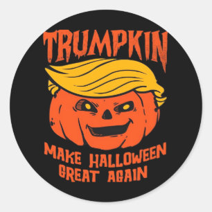 Trumpkin Halloween Pumpkin-Wahl Runder Aufkleber