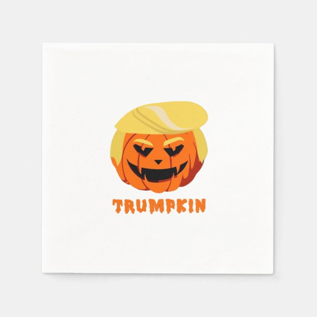 Trumpkin Halloween Serviette (Vorderseite)