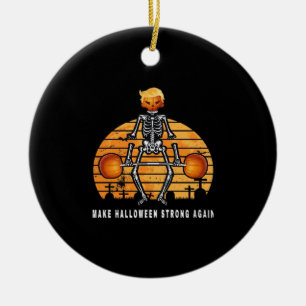 Trumpkin Halloween wieder Gym Fitness Funny Keramik Ornament