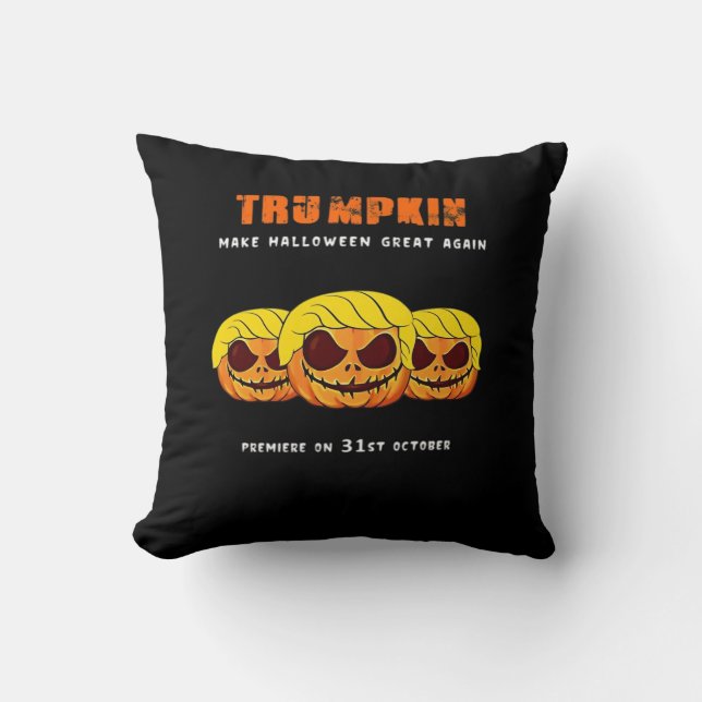 Trumpkin - Halloween wird wieder klassisch Kissen (Vorderseite)