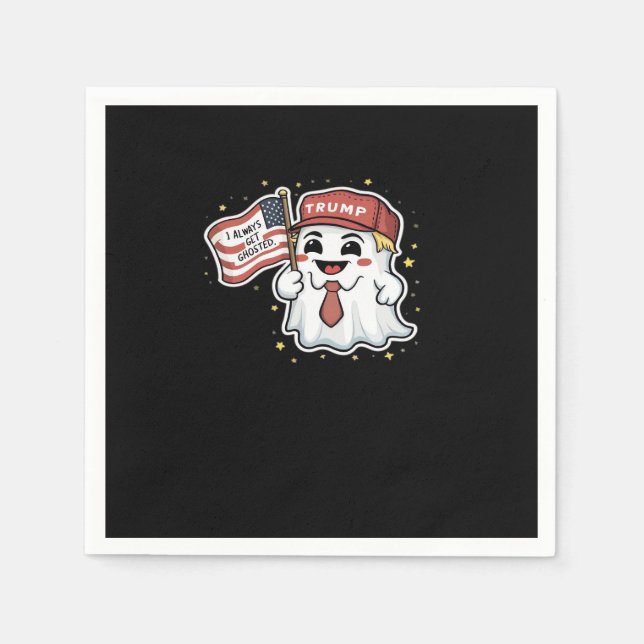 Trumpkin, ich werde immer gehosted, Halloween, Spo Serviette (Vorderseite)