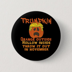 Trumpkin Inside Throw Out November Classic Button