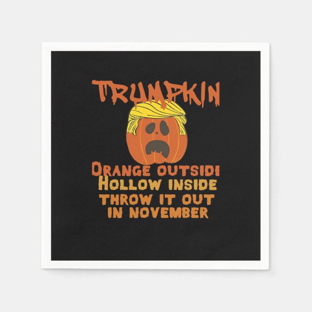 Trumpkin Inside Throw Out November Classic Serviette (Vorderseite)