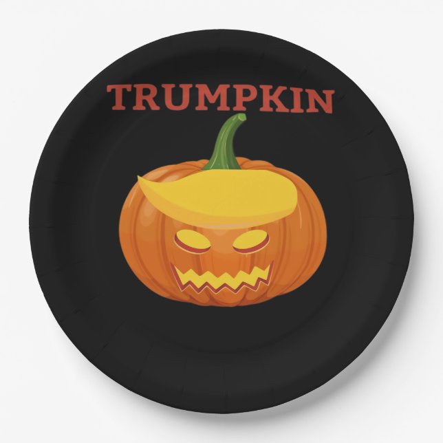 Trumpkin Jack-O-Lantern Classic Pappteller (Vorderseite)