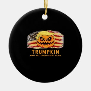 Trumpkin macht Halloween wieder groß für die Fahne Keramik Ornament