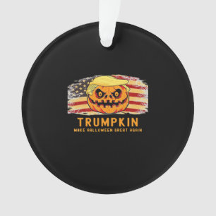 Trumpkin macht Halloween wieder groß für die Fahne Ornament