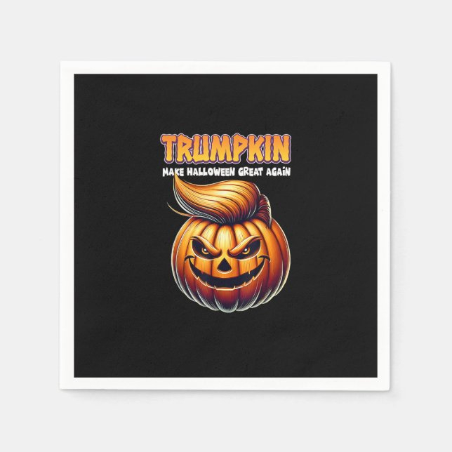 Trumpkin macht Halloween wieder groß Jack O Lanter Serviette (Vorderseite)