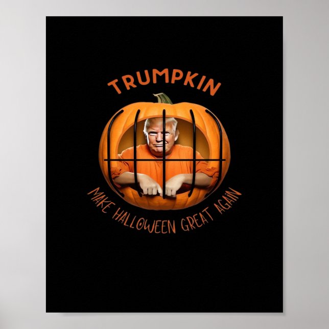 Trumpkin macht Halloween wieder groß - Sloth Mask Poster (Vorne)