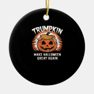 Trumpkin macht Halloween wieder großartig Keramik Ornament