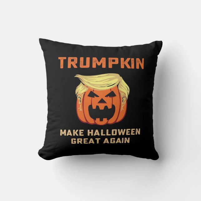 Trumpkin macht Halloween wieder großartig - klassi Kissen (Vorderseite)