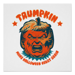 Trumpkin macht Halloween wieder großartig lustig Poster