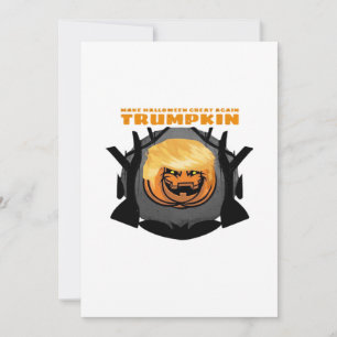Trumpkin, macht Halloween wieder klassisch Feiertagskarte