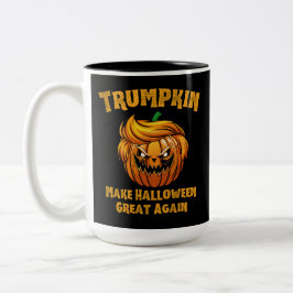 Trumpkin macht Halloween wieder zu einer lustigen  Zweifarbige Tasse