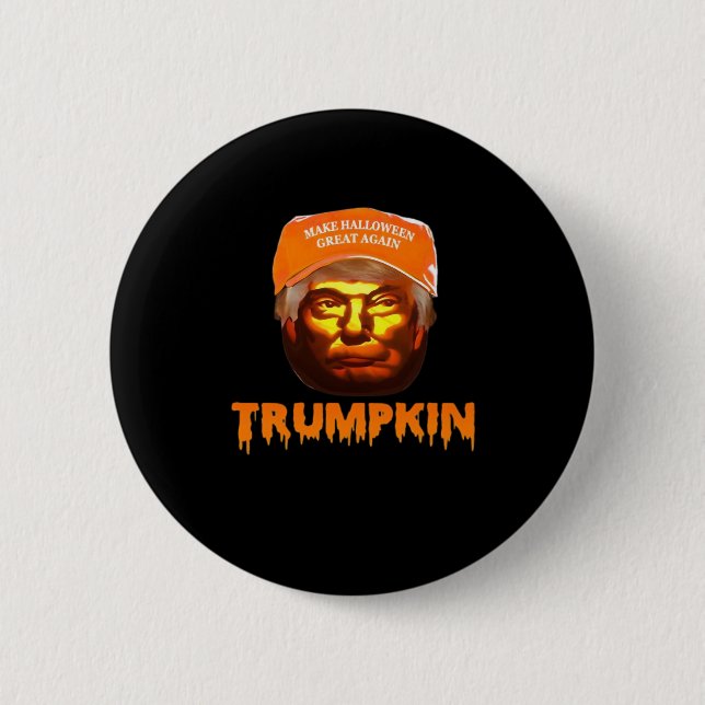 Trumpkin Make Halloween Great Again Sloth Button (Vorderseite)