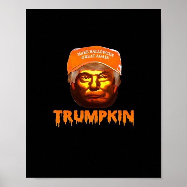Trumpkin Make Halloween Great Again Sloth Poster (Vorne)