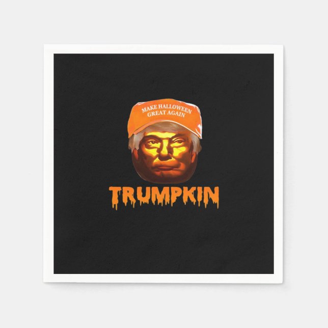 Trumpkin Make Halloween Great Again Sloth Serviette (Vorderseite)