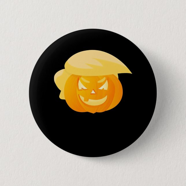 Trumpkin Make Halloween Great Button (Vorderseite)