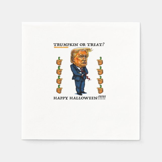 Trumpkin oder Leckerei Classic Serviette (Vorderseite)