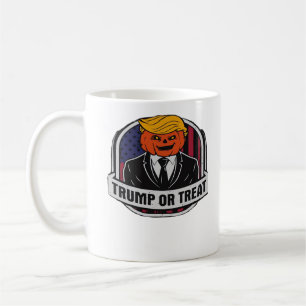 Trumpkin oder Leckerei Halloween - Politisches Kos Kaffeetasse