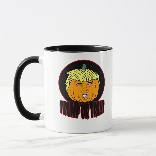 Trumpkin oder Leckerei Halloween Trumpkin Trick od Tasse (Links)