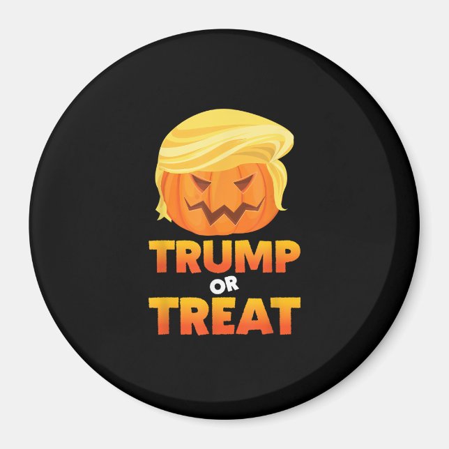 Trumpkin oder Leckerei Trumpkin Halloween-Kostüm Magnet (Vorne)