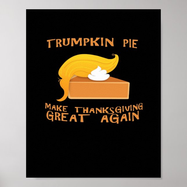 Trumpkin Pie Erntedank Poster (Vorne)