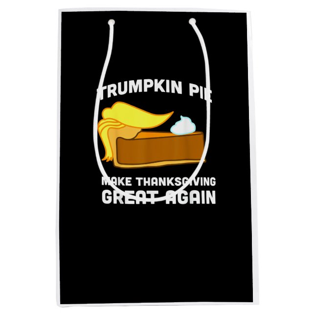 Trumpkin Pie Erntedank wieder großartig machen Mittlere Geschenktüte (Vorderseite)